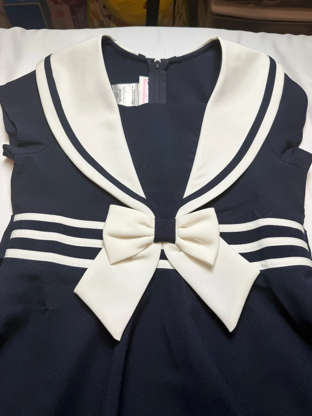 Bonnie Jean Navy Sailor-Style Dress Size 10